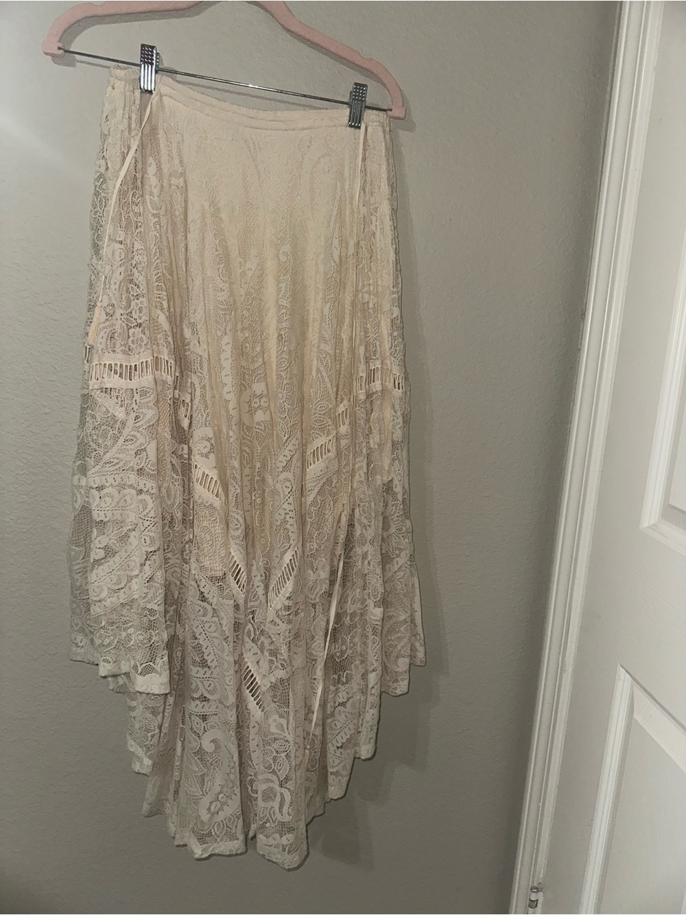 Rhiannon Lace Maxi Skirt - Cream - Picture 2 of 7